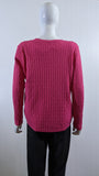 Cerise Pink Soft Touch V-Neck Button Cardigan