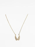 Gold Jeweled Angel Wings Necklace