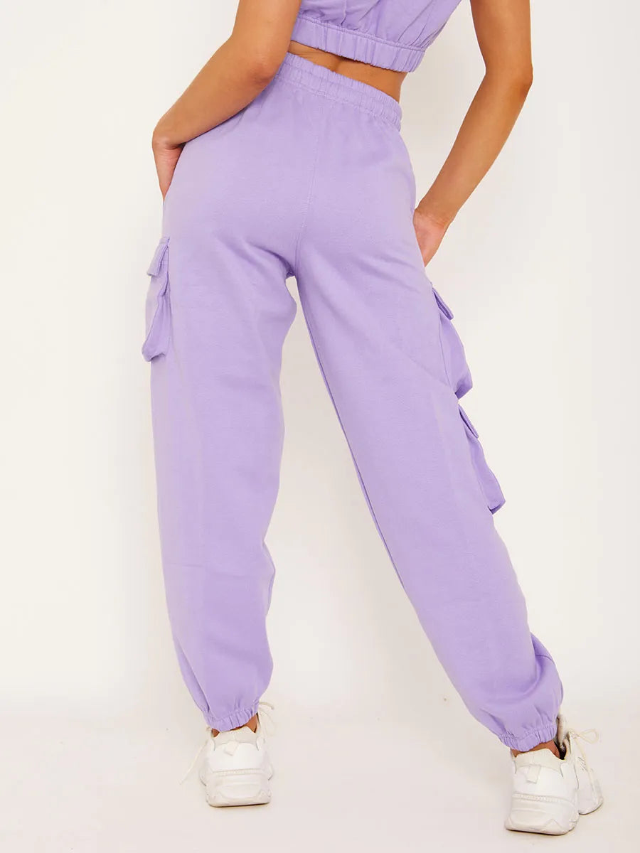 Lavender joggers set hot sale