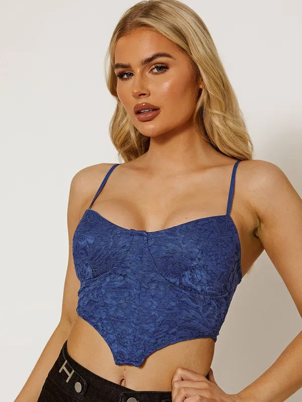 Royal Blue Corset Top