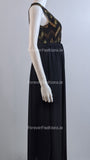 Gold Sparkle Glitter Long Dress