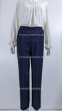 Navy Slim Leg Comfortable Elasticated Trouser