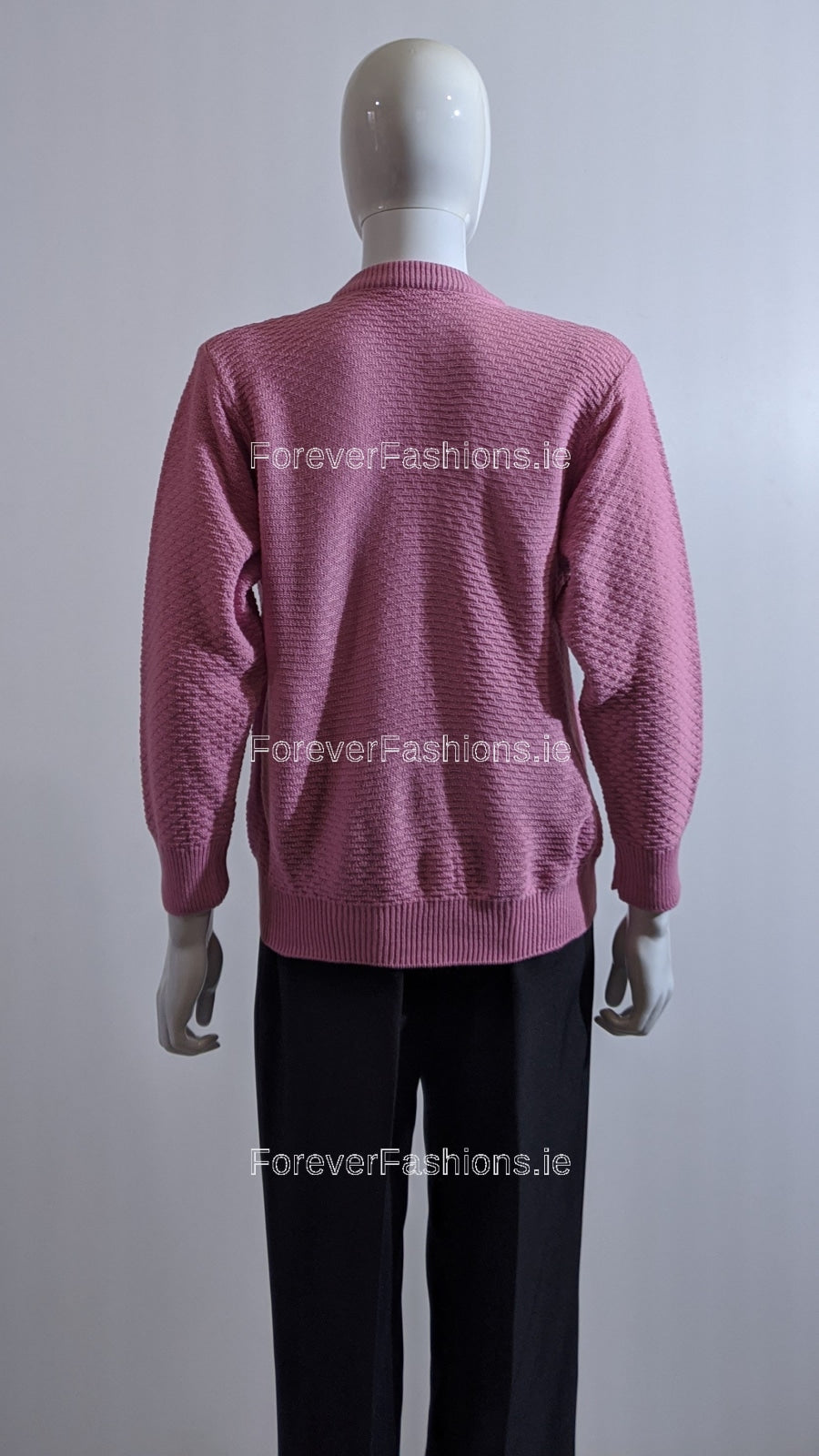 Pink Button Up Design Cardigan