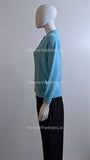 Turquoise Blue Design Cardigan