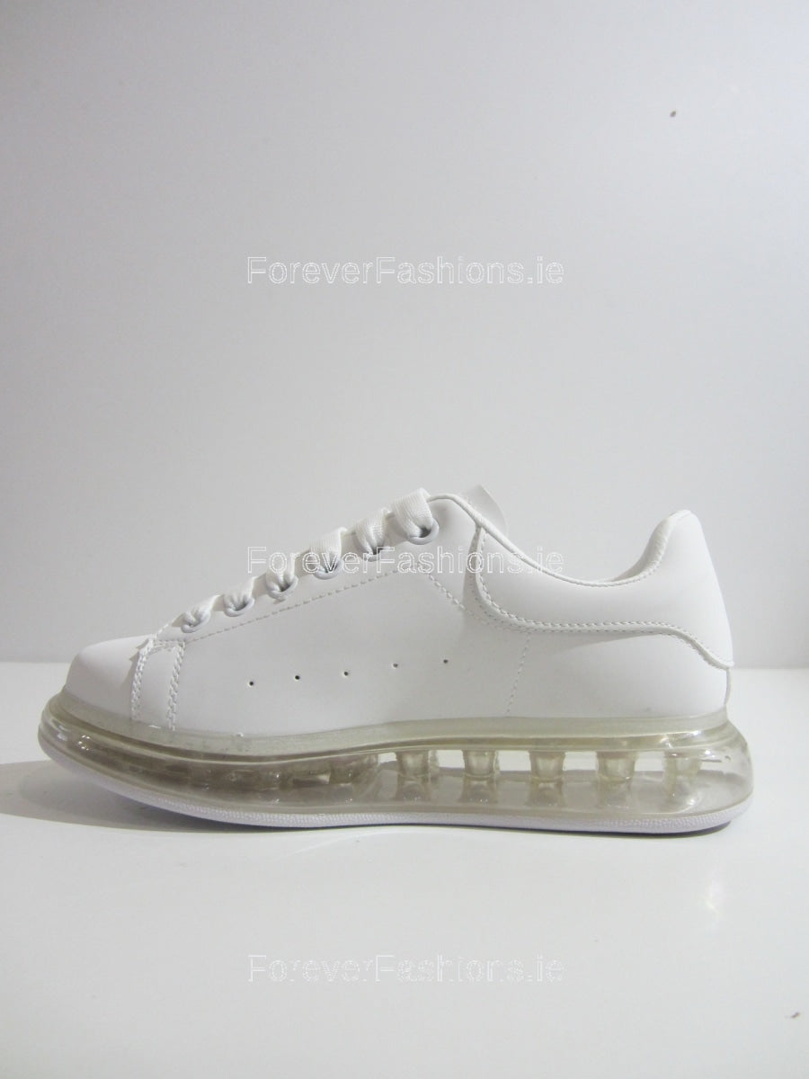 White Clear Sole Trainers