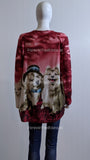 Wine Dog Glitter Design Top